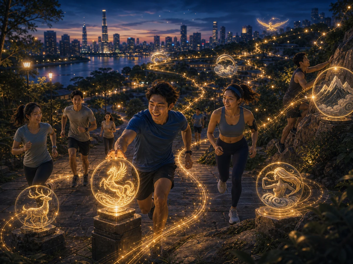 AI+游戏化运动/幻兽跑团学院 （二等奖） 项目视觉
