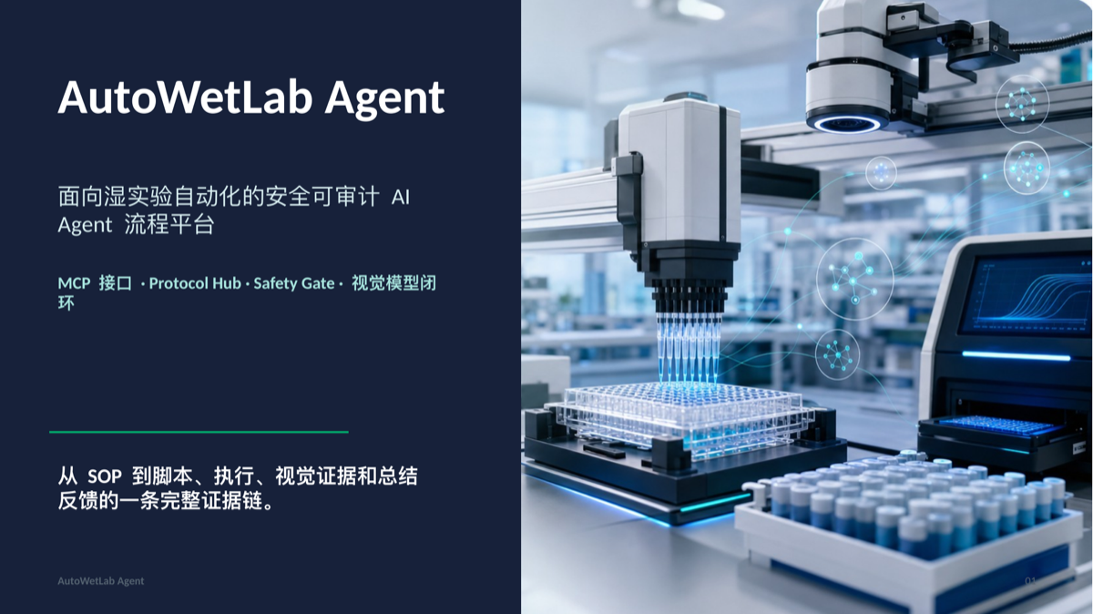 面向湿实验自动化的安全可审计 AI Agent 流程平台 项目视觉